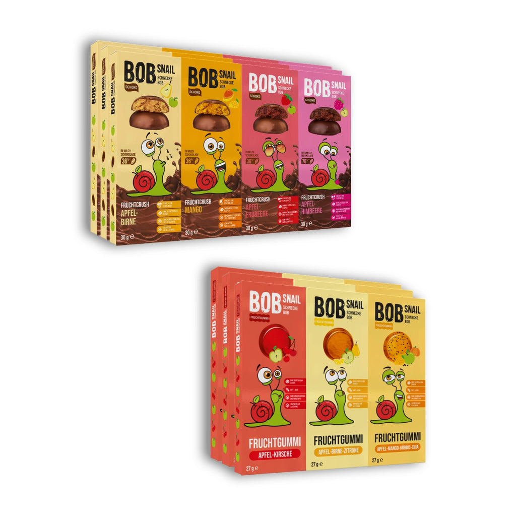 Bob Snail Probier-Paket | Fruchtcrush & Fruchtgummi