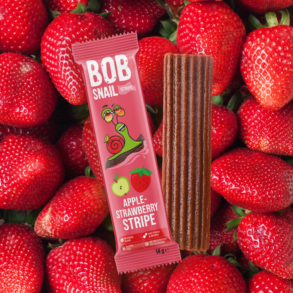 Bob Snail Fruchtstreifen Apfel-Erdbeere 14 g