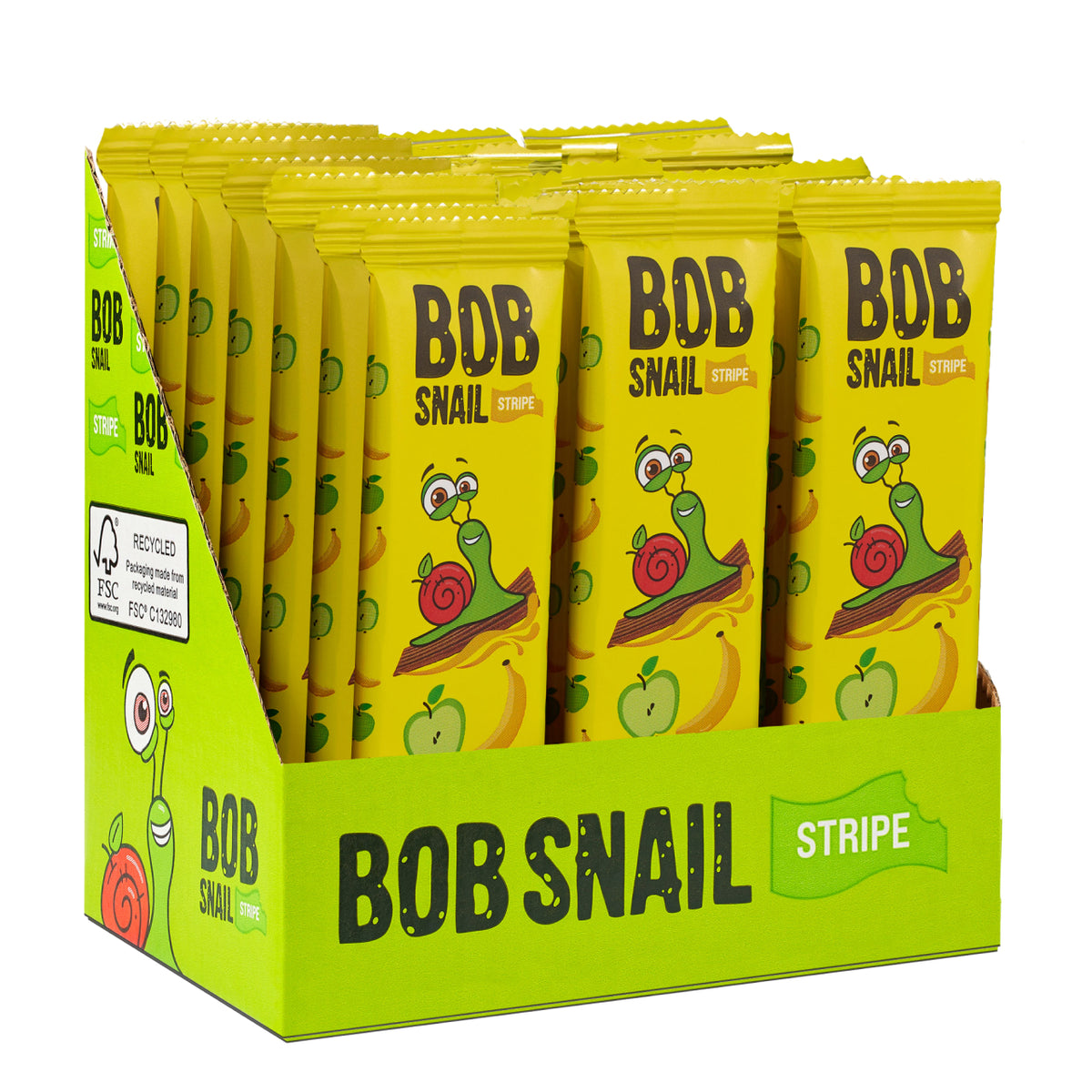 Bob Snail Fruchtstreifen Apfel-Banane 14 g