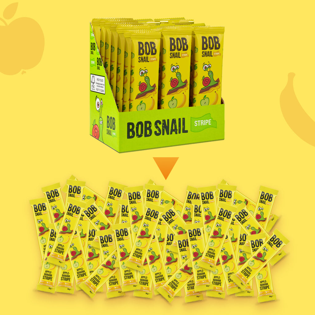 Bob Snail Fruchtstreifen Apfel-Banane 14 g