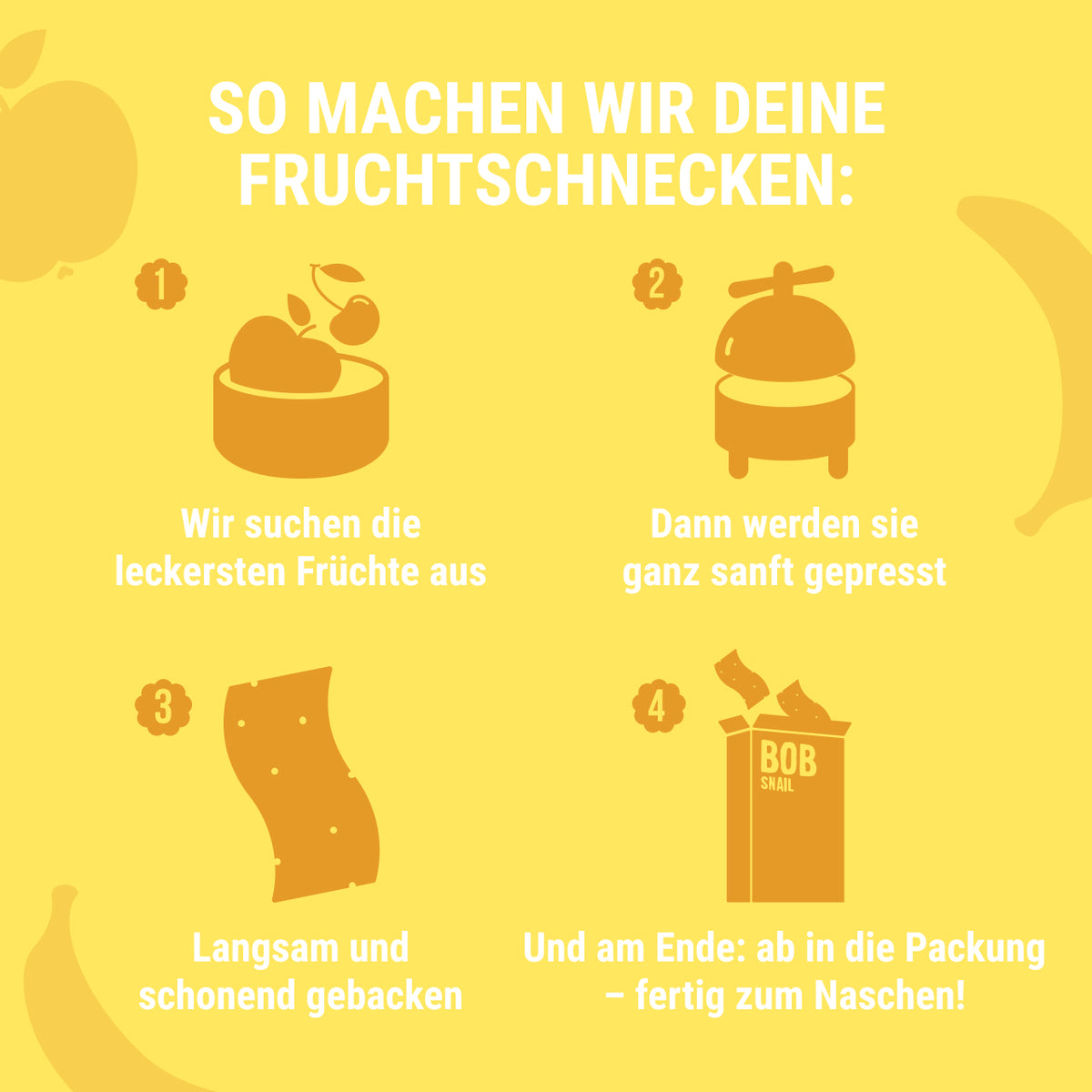 Bob Snail Fruchtstreifen Apfel-Banane 14 g