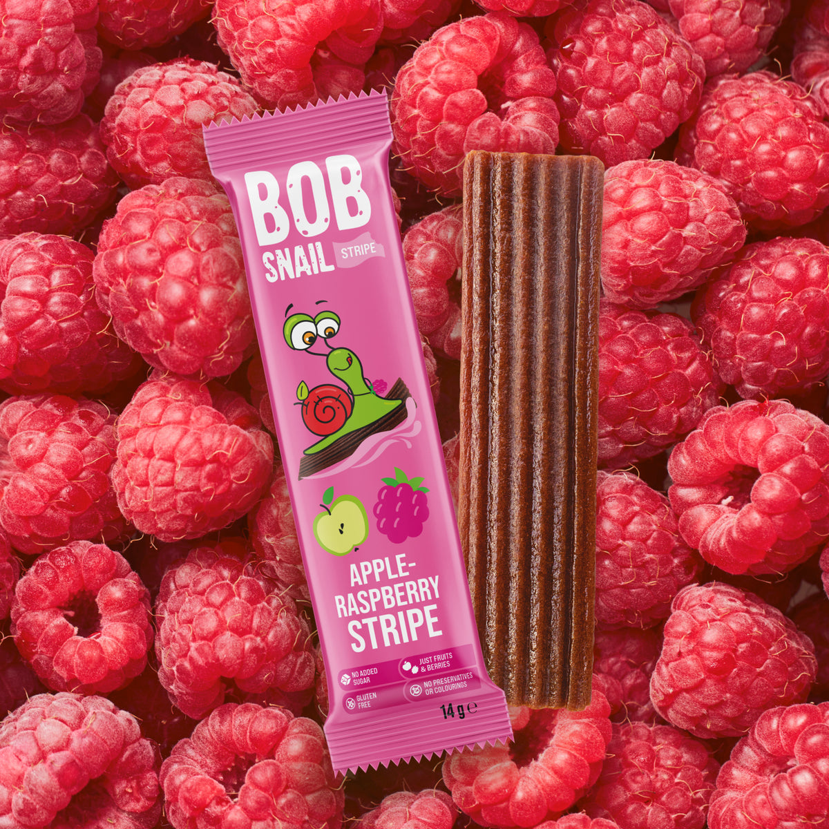 Bob Snail Fruchtstreifen Apfel-Himbeere 14 g