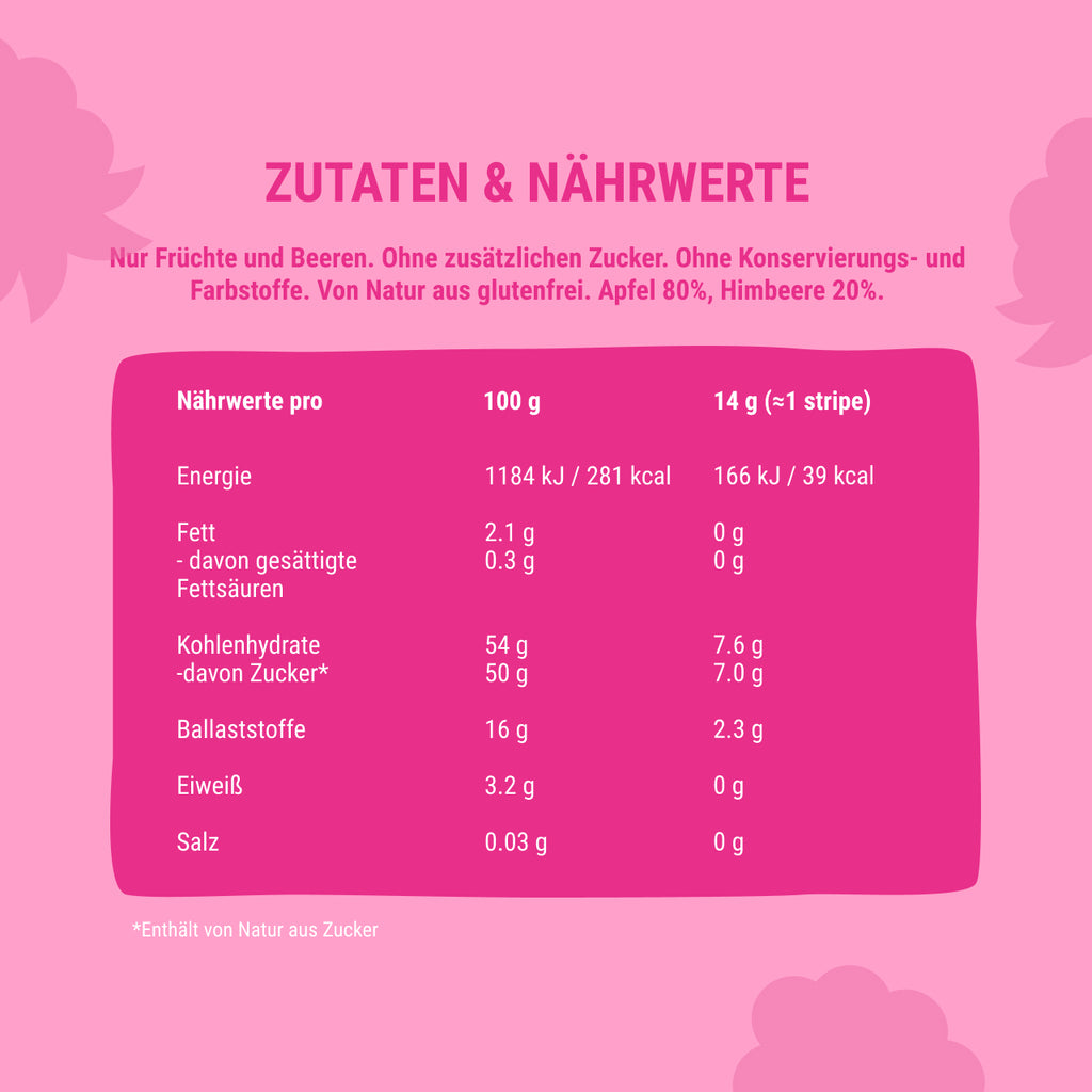 Bob Snail Fruchtstreifen Apfel-Himbeere 14 g
