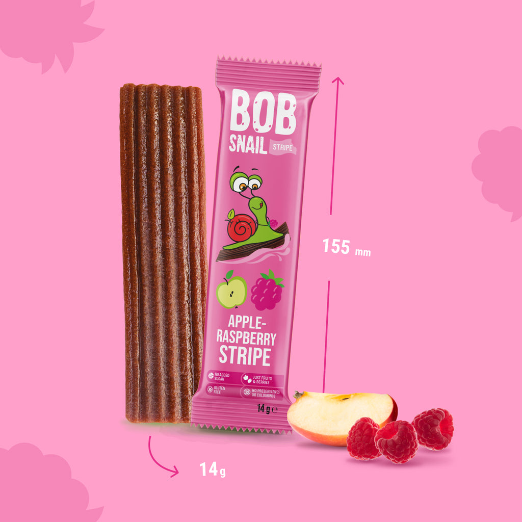 Bob Snail Fruchtstreifen Apfel-Himbeere 14 g