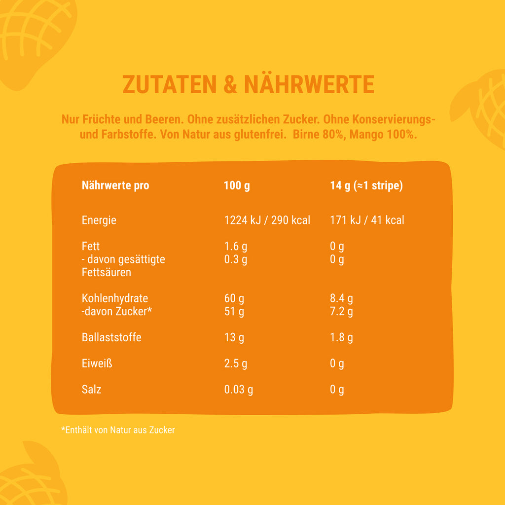 Bob Snail Fruchtstreifen Birne-Mango 14 g