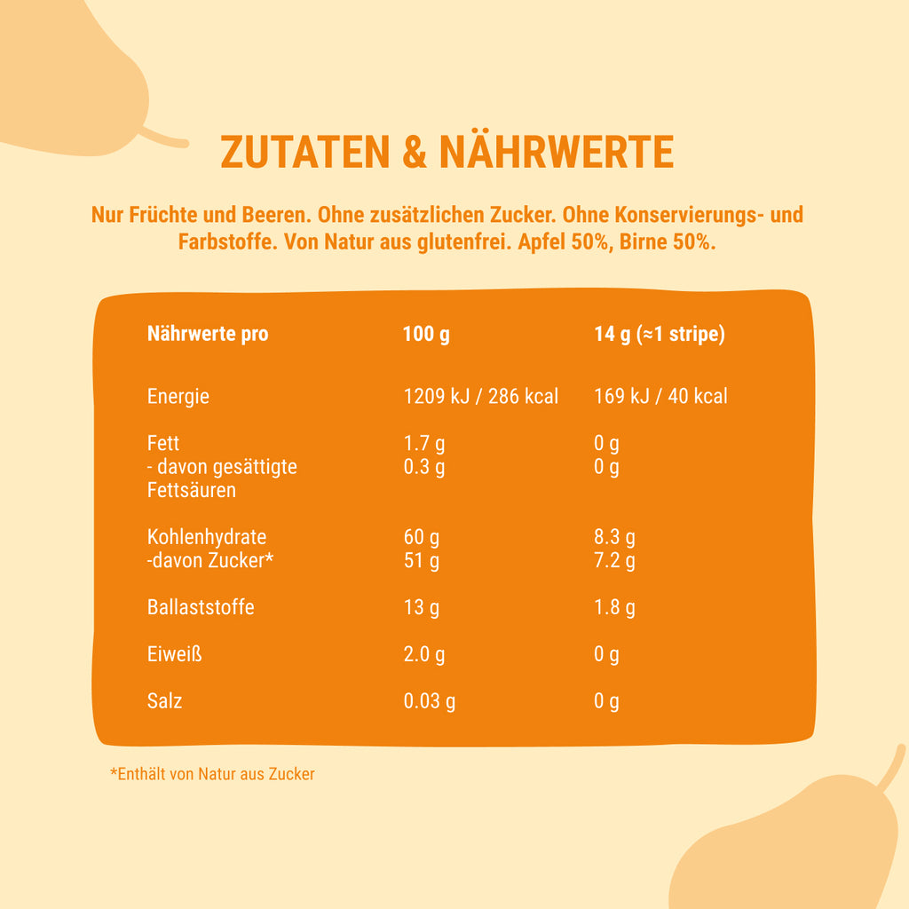 Bob Snail Fruchtstreifen Apfel-Birne 14 g