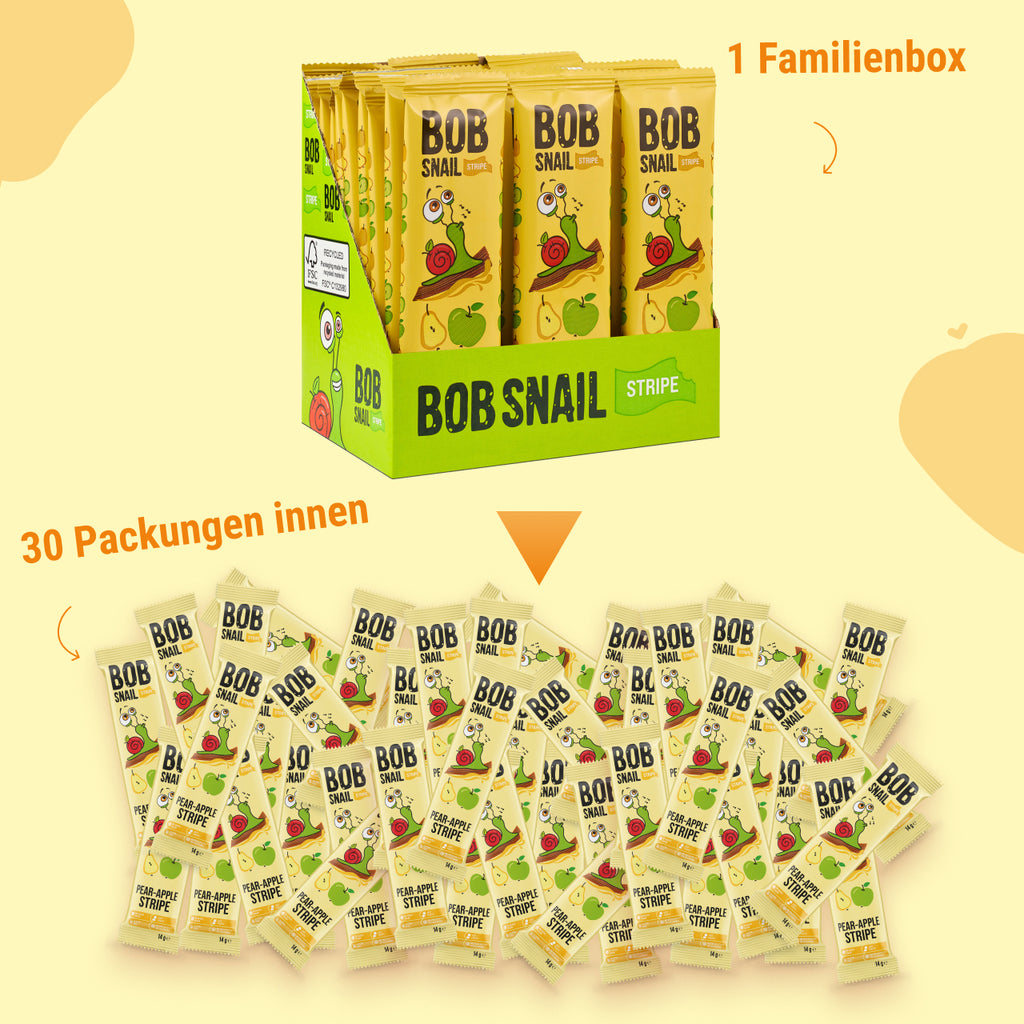 Bob Snail Fruchtstreifen Apfel-Birne 14 g