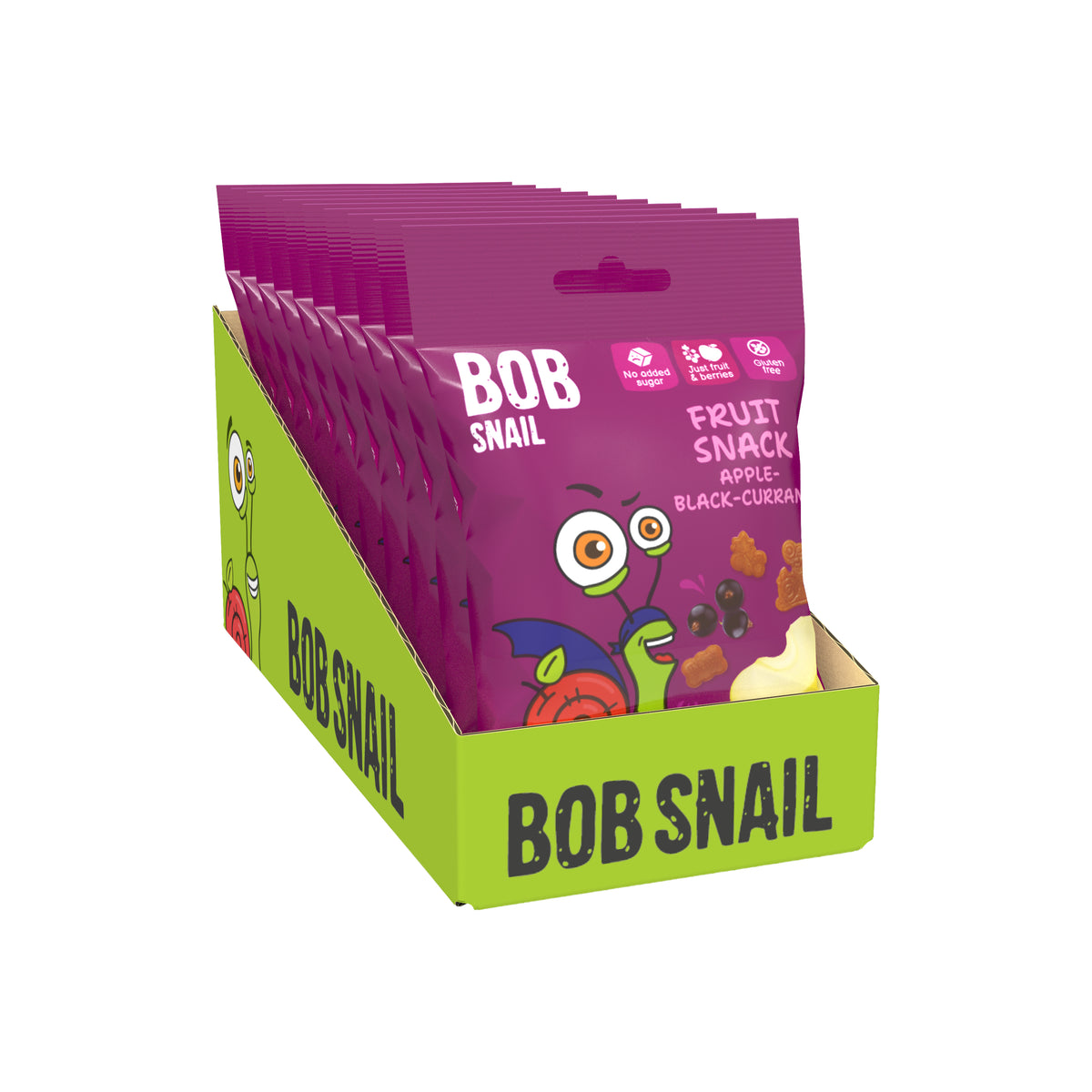 Bob Snail Fruchtsnack Apfel-Schwarze Johannisbeere 40 g