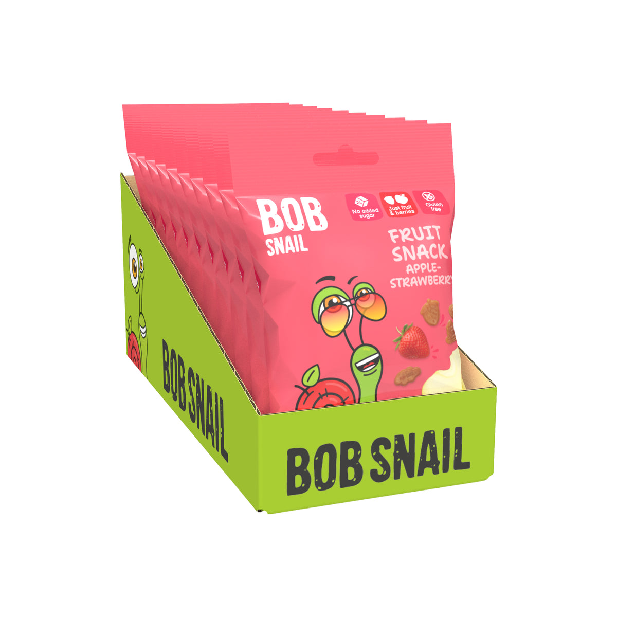 Bob Snail Fruchtsnack Apfel-Erdbeere 40 g