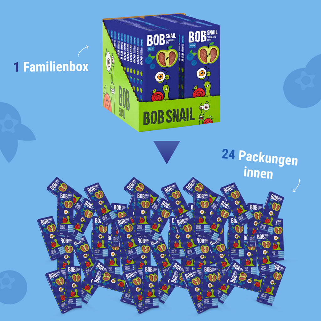 Bob Snail Fruchtrollen Apfel-Heidelbeere 30 g