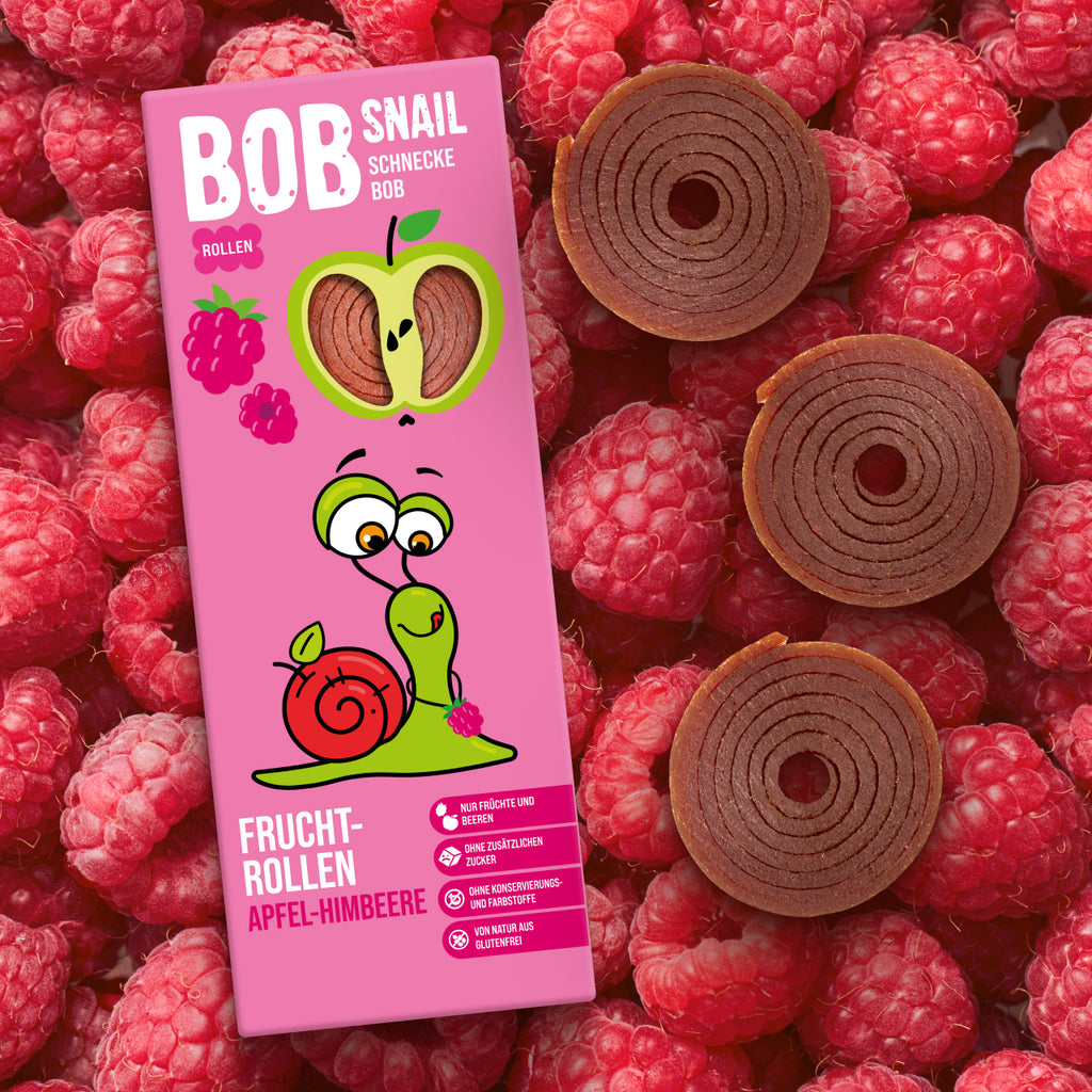 Bob Snail Fruchtrollen Apfel-Himbeere 30 g
