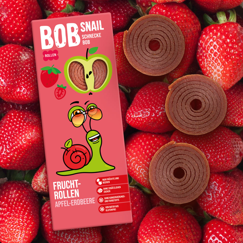 Bob Snail Fruchtrollen Apfel-Erdbeere 30 g