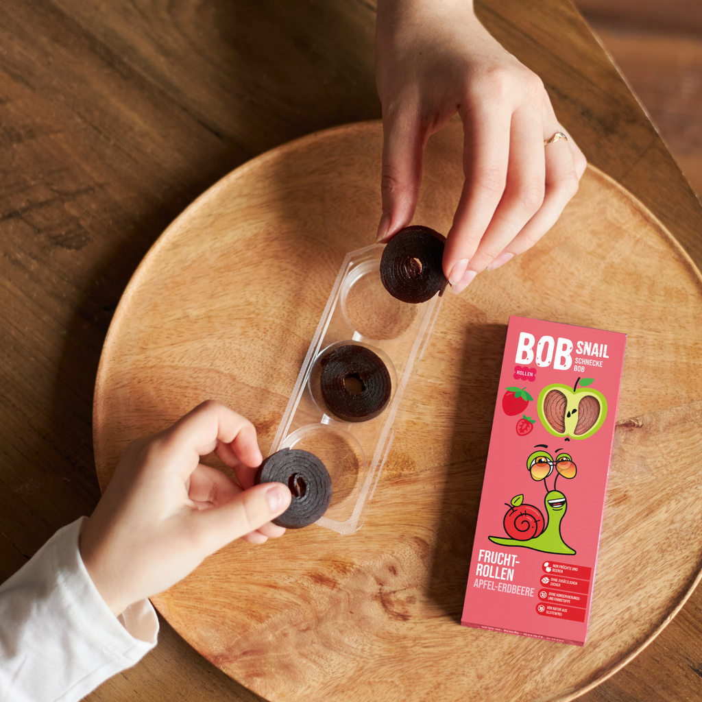 Bob Snail Fruchtrollen Apfel-Erdbeere 30 g