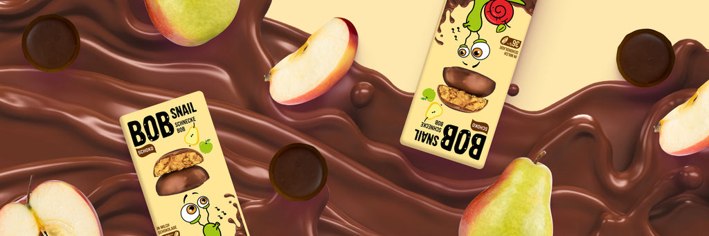 Bob Snail Frucht-Crush Apfel-Birne in Vollmilchschokolade 30 g