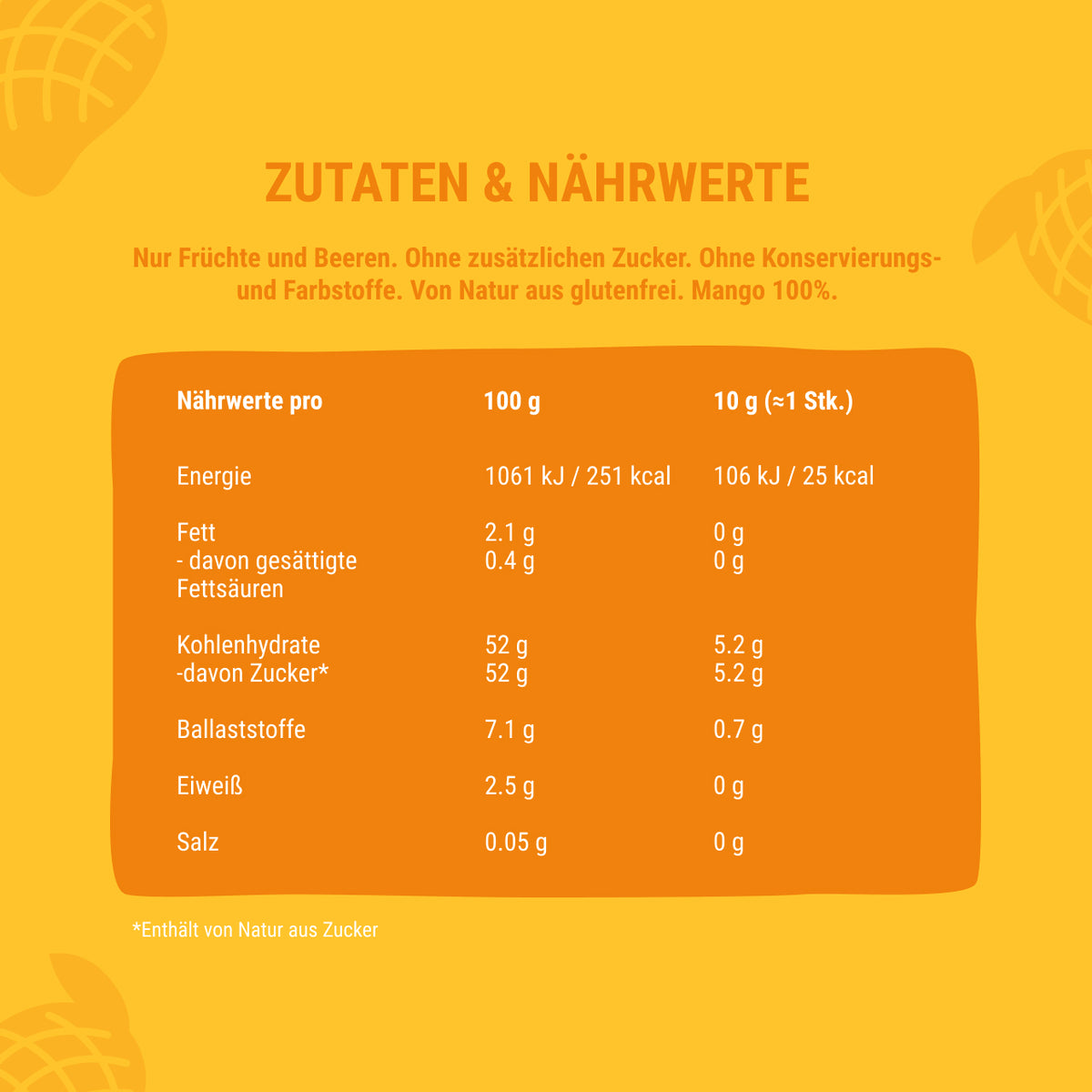 Bob Snail Fruchtrollen Mango 30 g