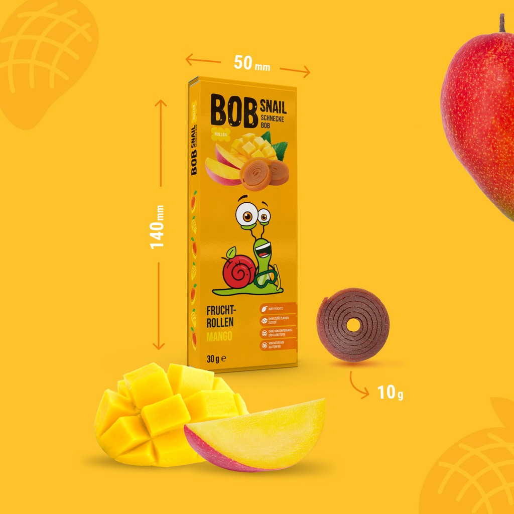 Bob Snail Fruchtrollen Mango 30 g