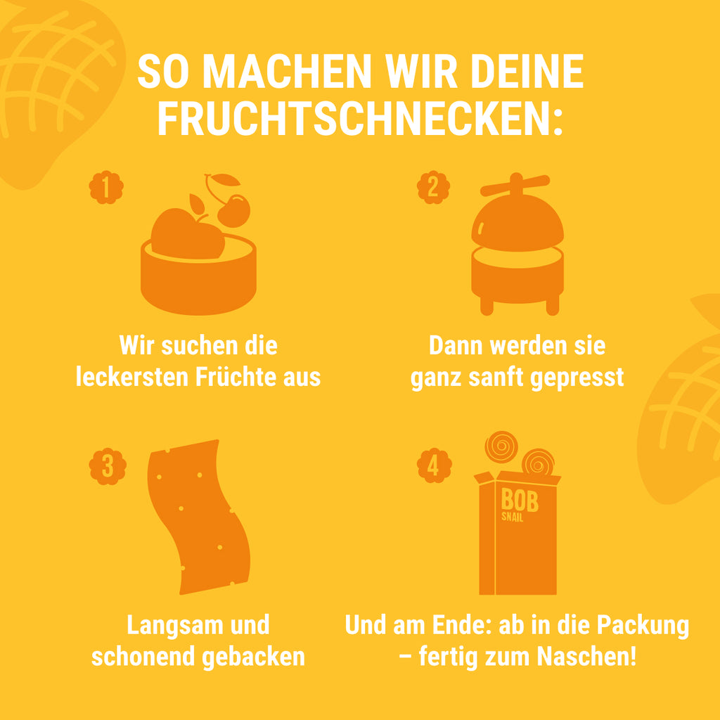 Bob Snail Fruchtrollen Mango 30 g
