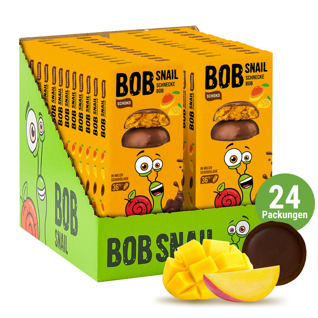 Bob Snail Frucht-Crush Mango in Vollmilchschokolade 30 g