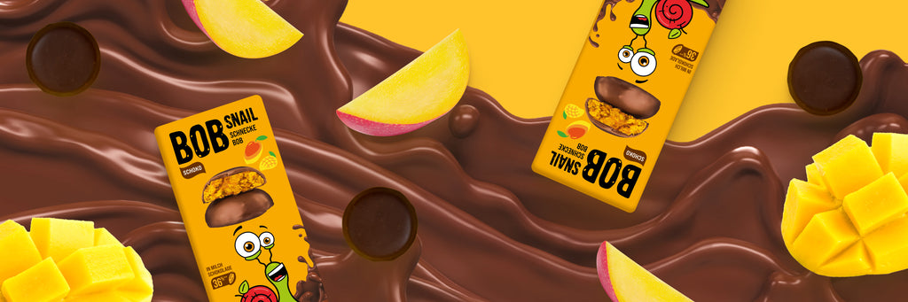 Bob Snail Frucht-Crush Mango in Vollmilchschokolade 30 g