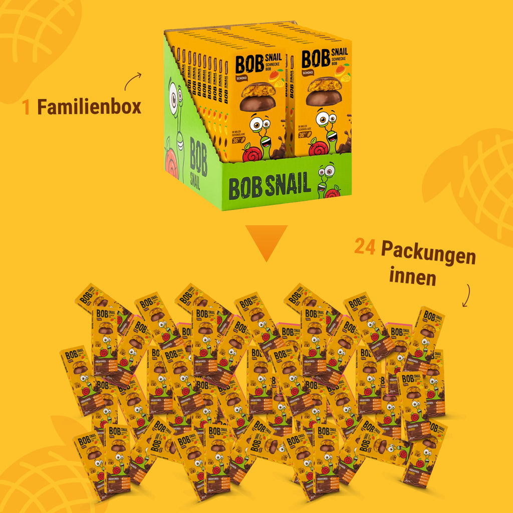 Bob Snail Frucht-Crush Mango in Vollmilchschokolade 30 g