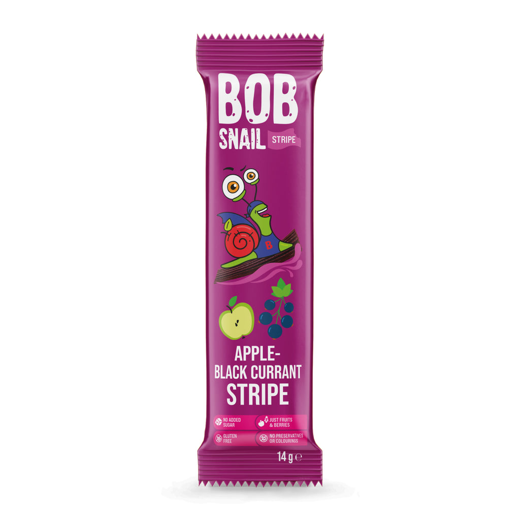 Bob Snail Fruchtstreifen Apfel-Schwarze Johannisbeere 14 g