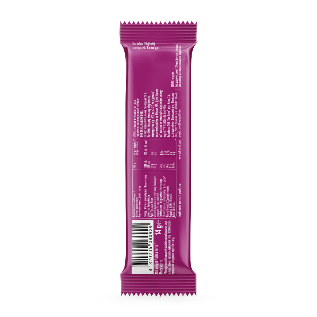 Bob Snail Fruchtstreifen Apfel-Schwarze Johannisbeere 14 g