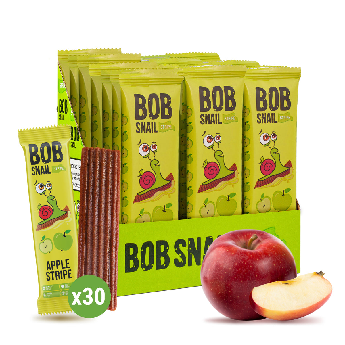 Bob Snail Fruchtstreifen Apfel 14 g