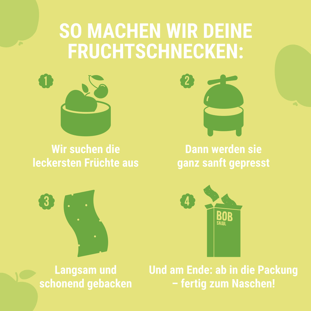 Bob Snail Fruchtstreifen Apfel 14 g