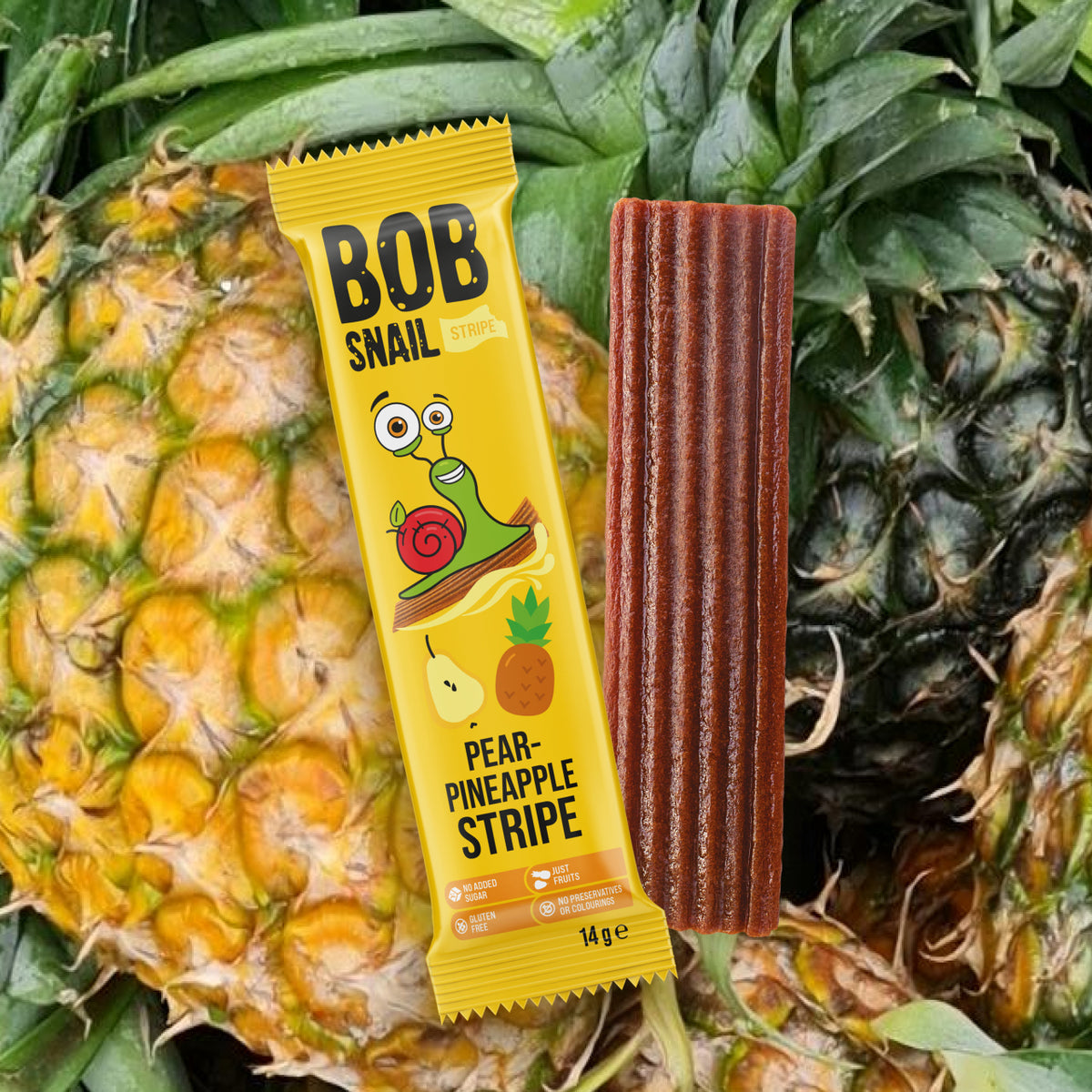 Bob Snail Fruchtstreifen Birne-Ananas 14 g