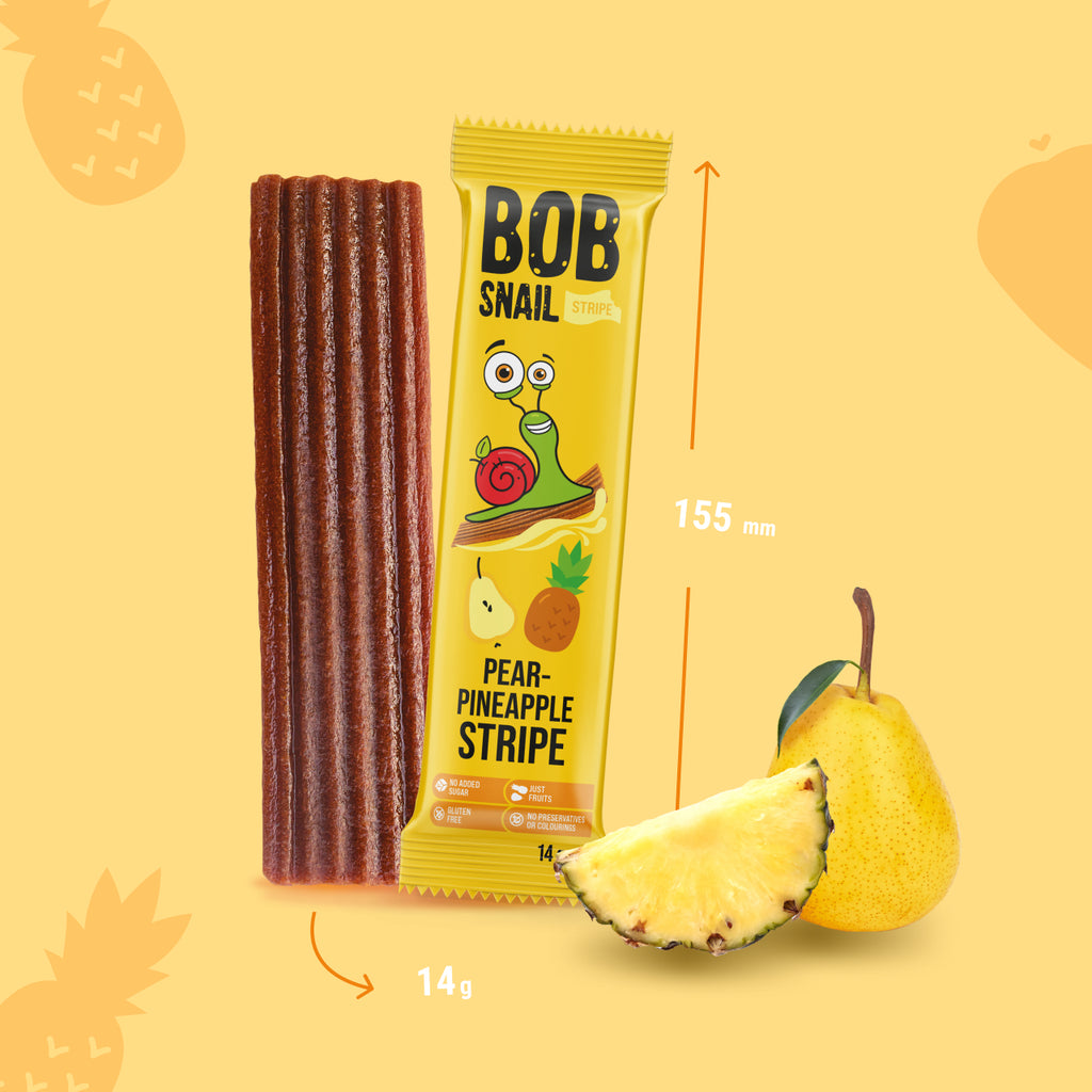 Bob Snail Fruchtstreifen Birne-Ananas 14 g