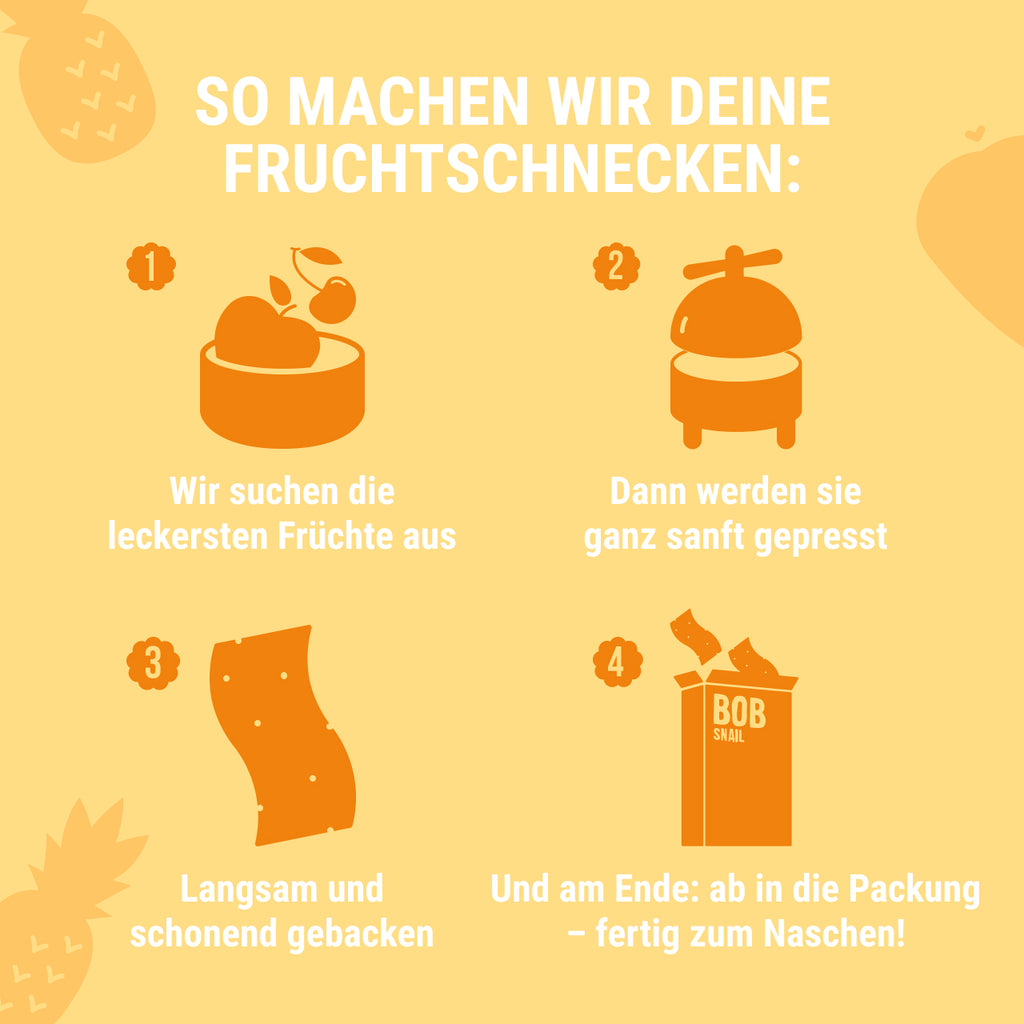 Bob Snail Fruchtstreifen Birne-Ananas 14 g