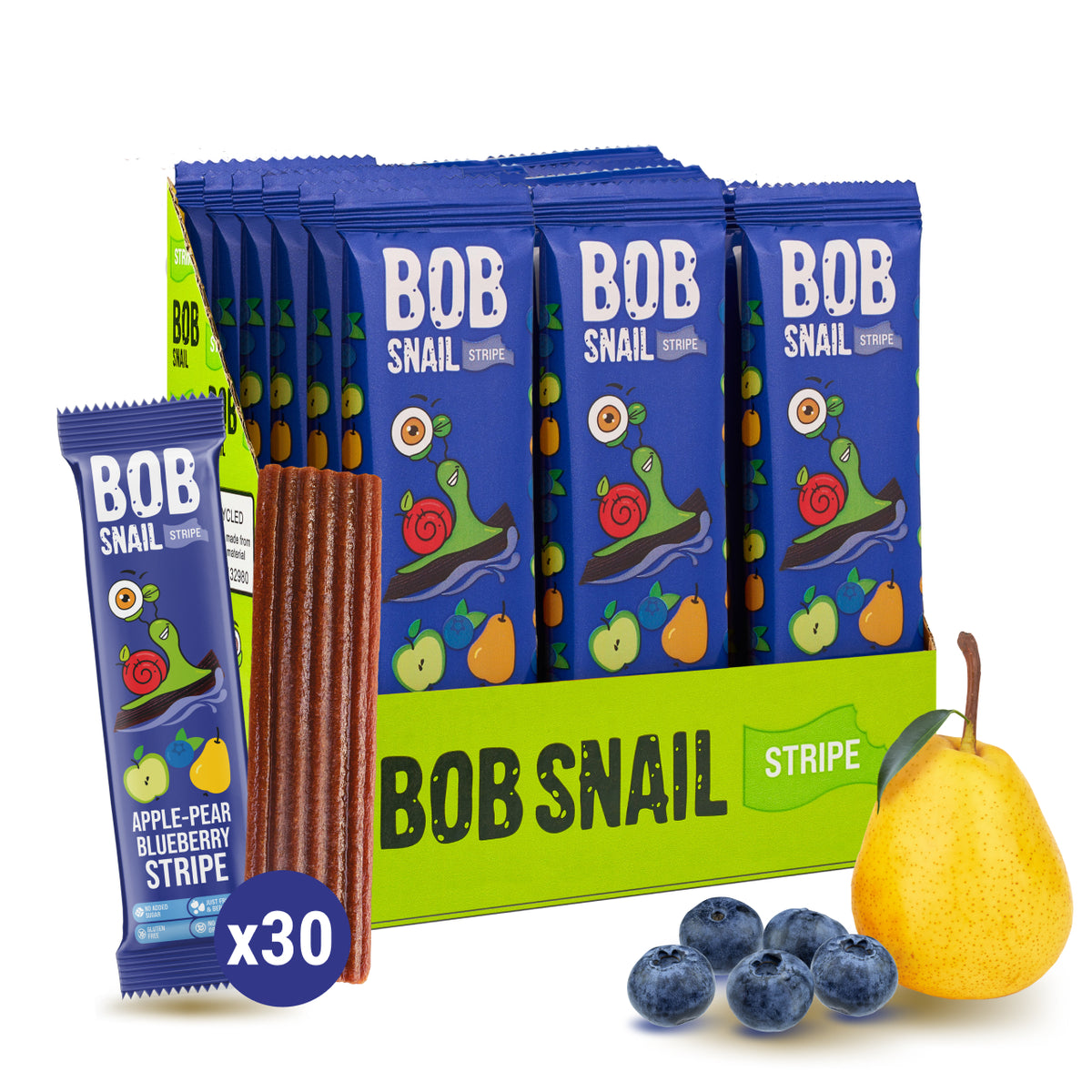 Bob Snail Fruchtstreifen Apfel-Birne-Heidelbeere 14 g