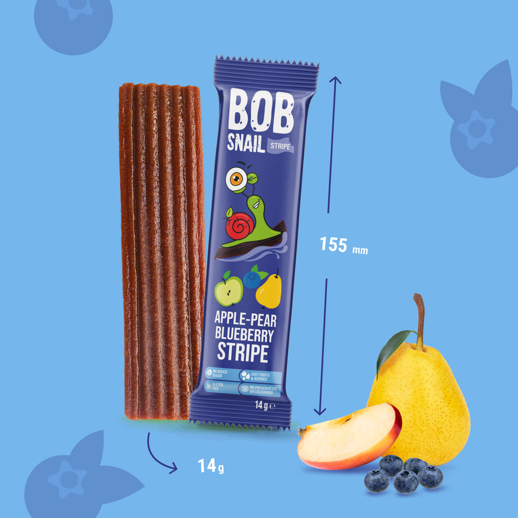 Bob Snail Fruchtstreifen Apfel-Birne-Heidelbeere 14 g