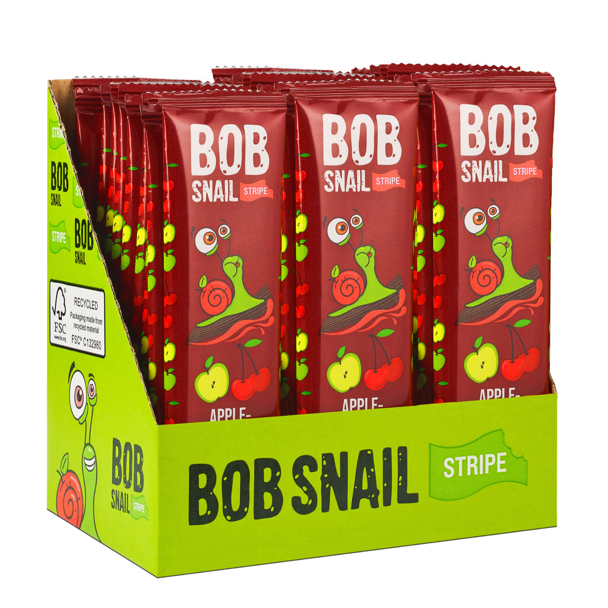Bob Snail Fruchtstreifen Apfel-Kirsche 14 g