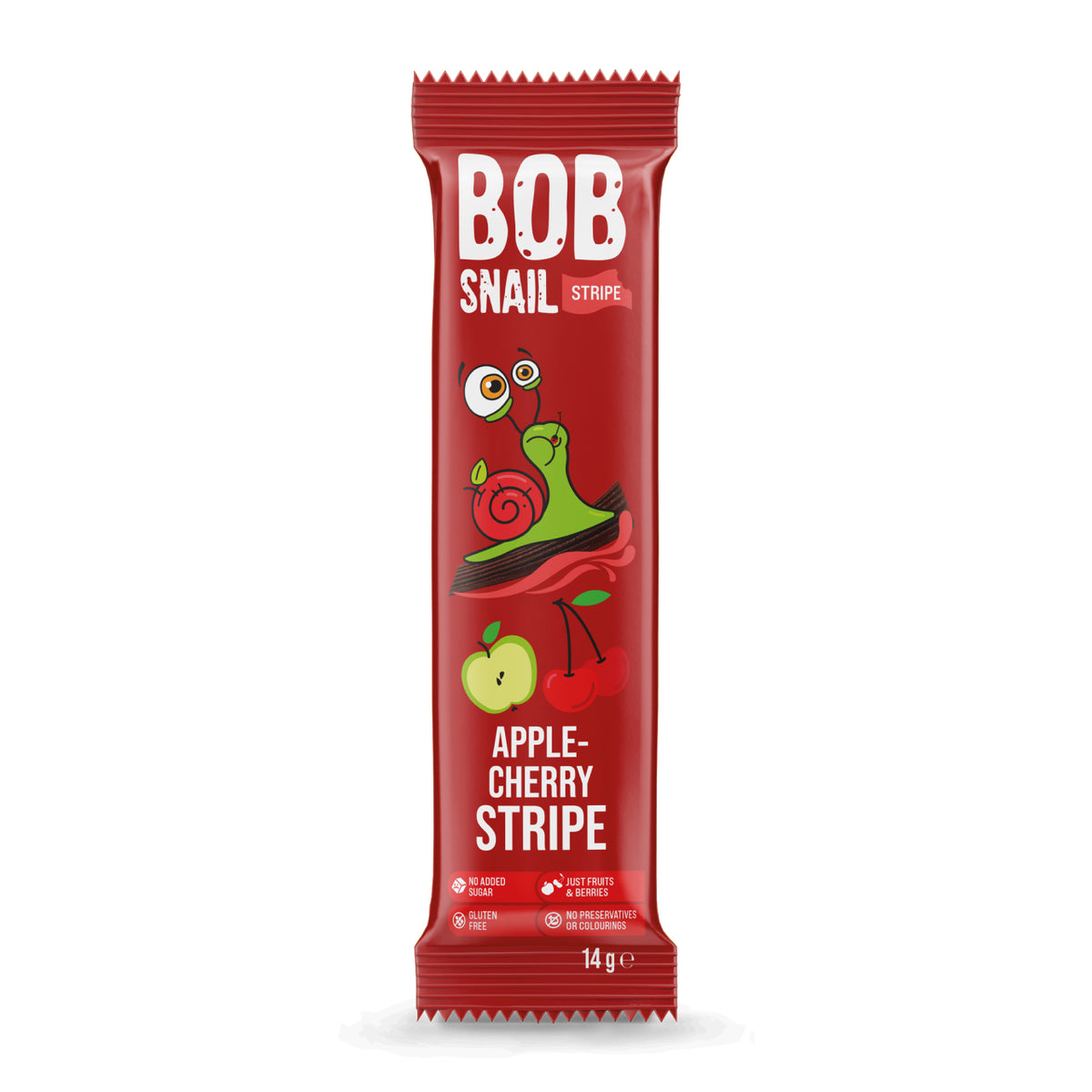 Bob Snail Fruchtstreifen Apfel-Kirsche 14 g