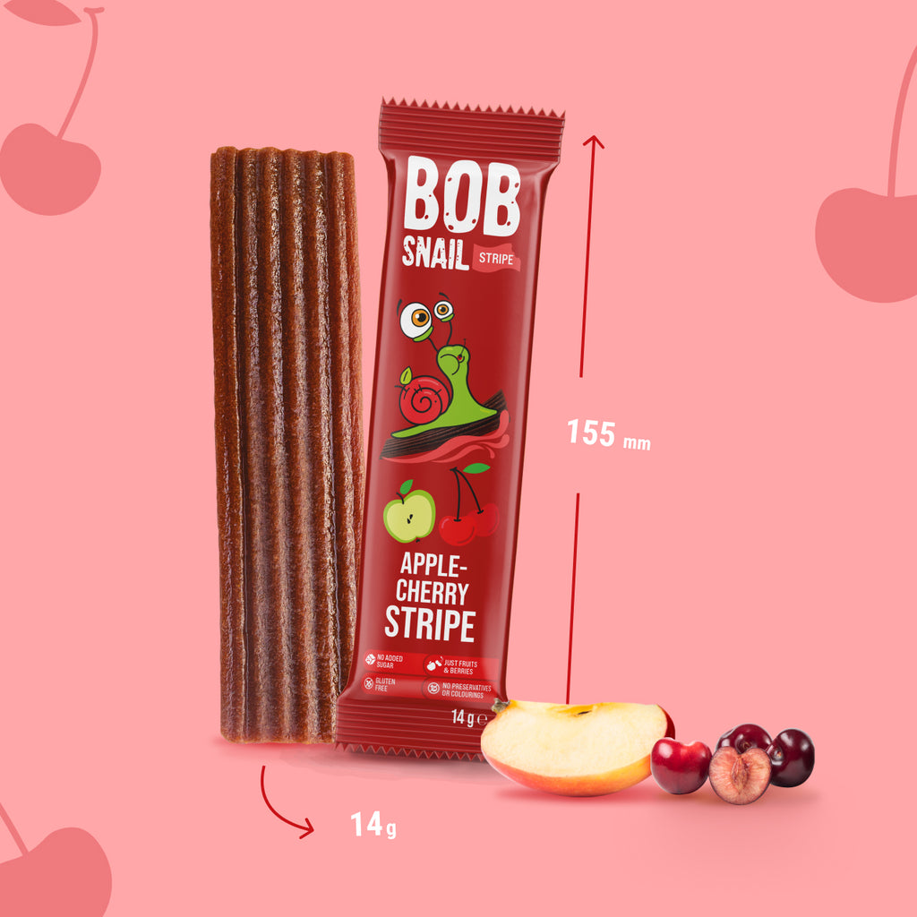 Bob Snail Fruchtstreifen Apfel-Kirsche 14 g