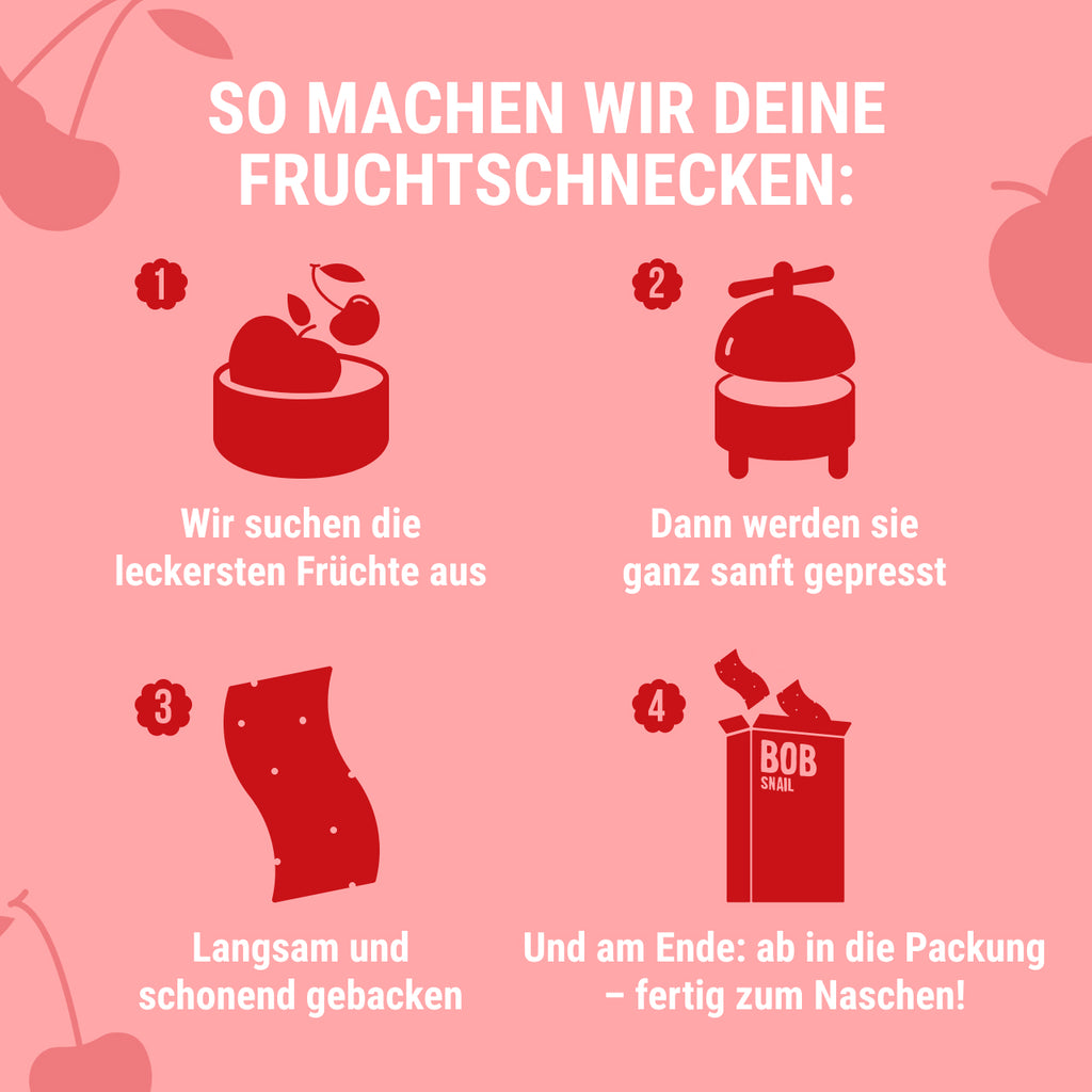 Bob Snail Fruchtstreifen Apfel-Kirsche 14 g