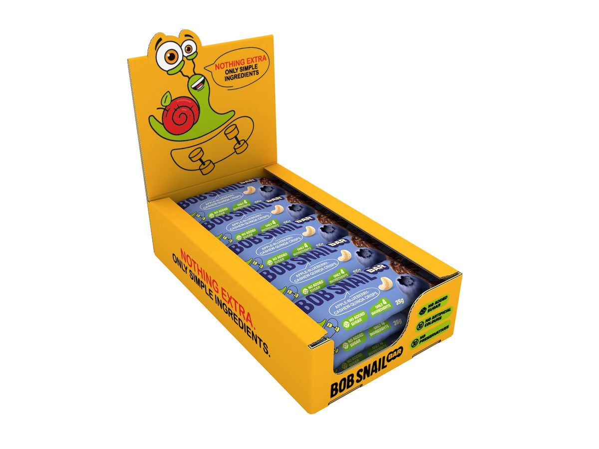 Bob Snail Fruchtriegel Apfel-Heidelbeere / Cashew / Quinoa-Crisps 35 g