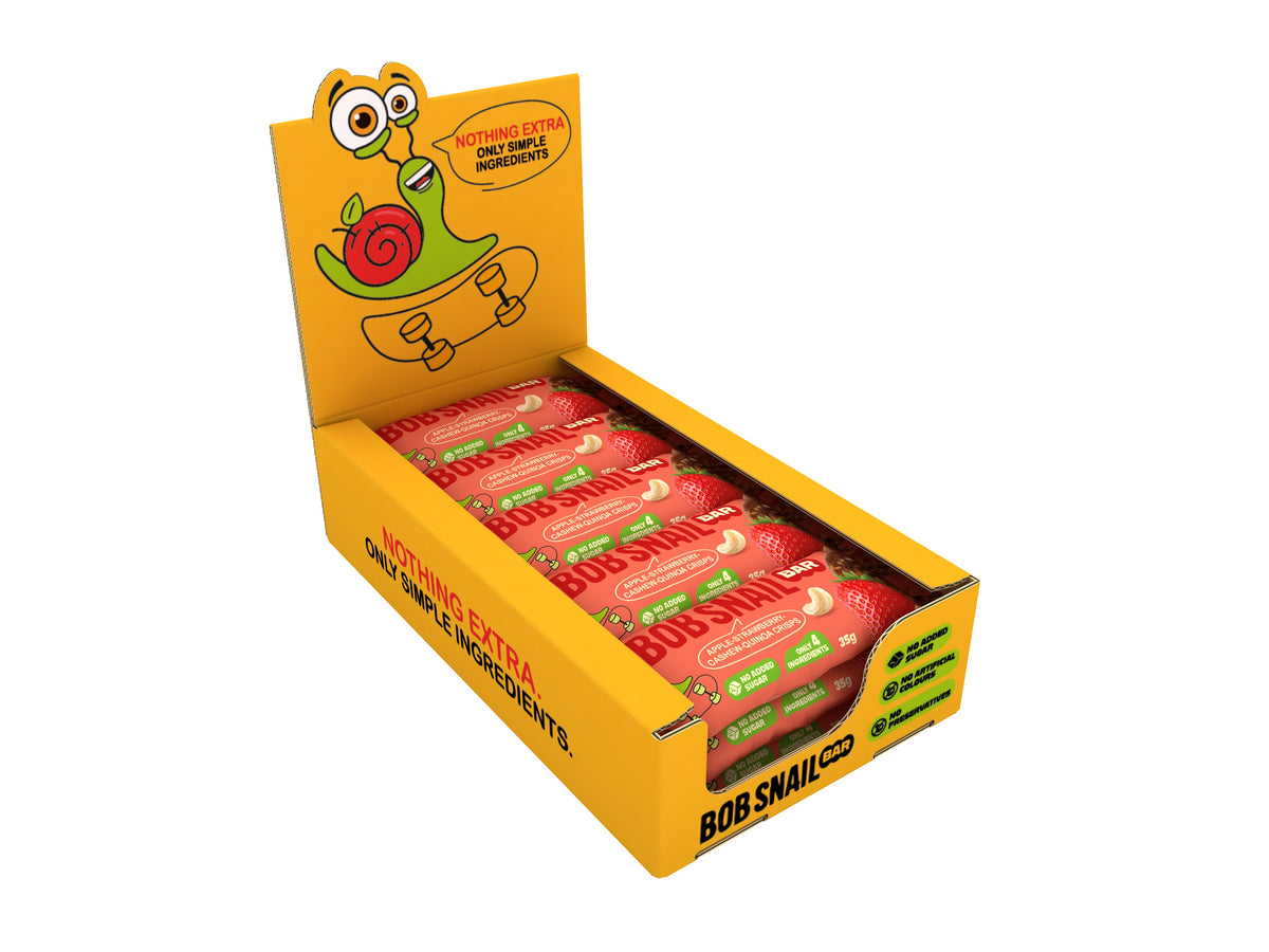 Bob Snail Fruchtriegel Apfel-Erdbeere / Cashew / Quinoa-Crisps 35 g