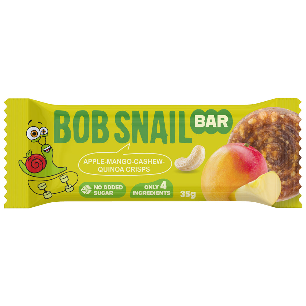 Bob Snail Fruchtriegel Mango-Apfel / Cashew / Quinoa-Crisps 35 g
