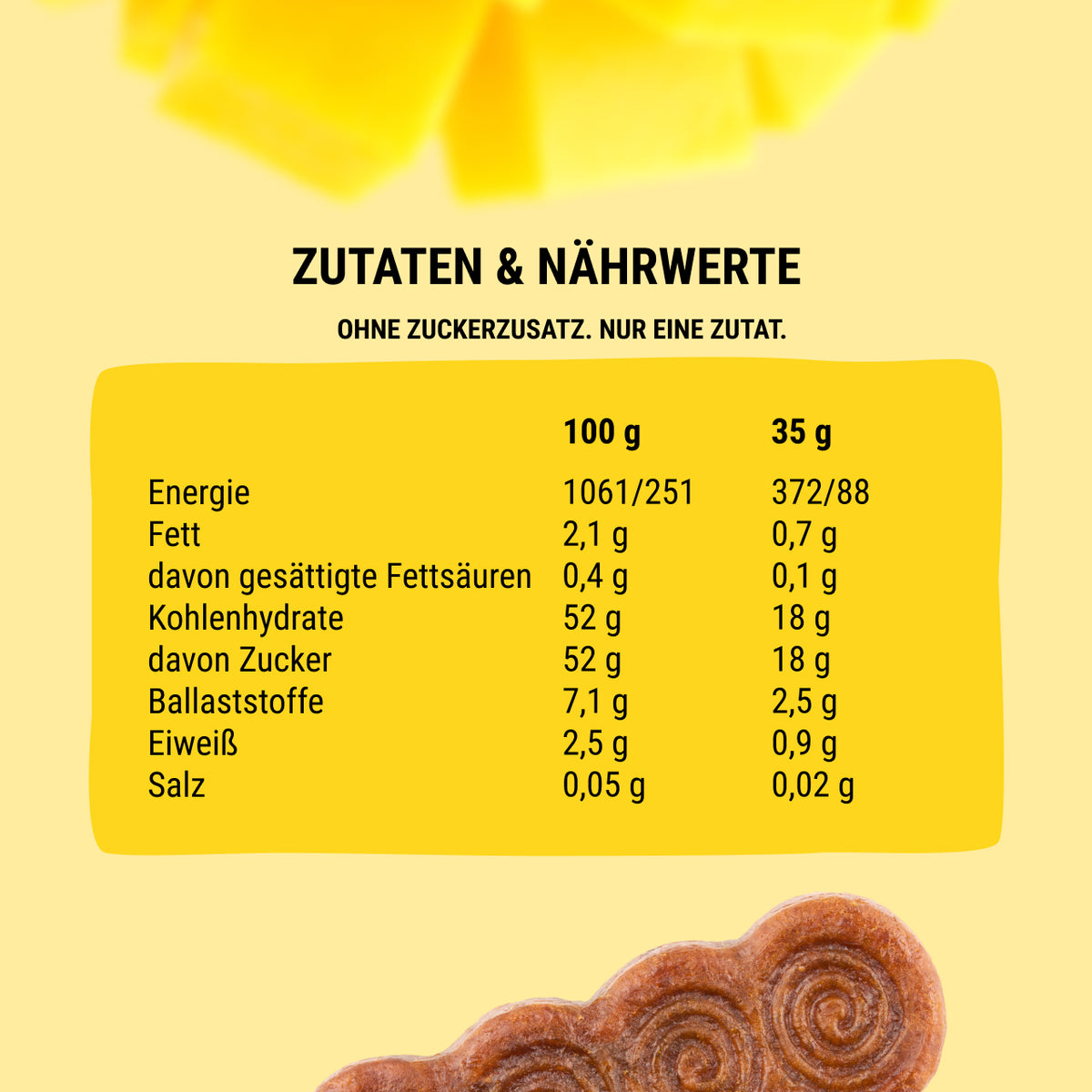 Bob Snail Fruchtriegel Pure Mango 35 g