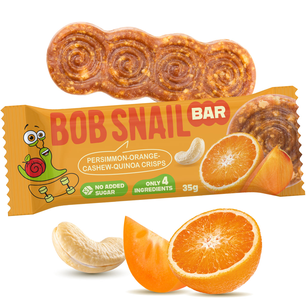 Bob Snail Fruchtriegel Kaki-Orange / Cashew / Quinoa-Crisps 35 g