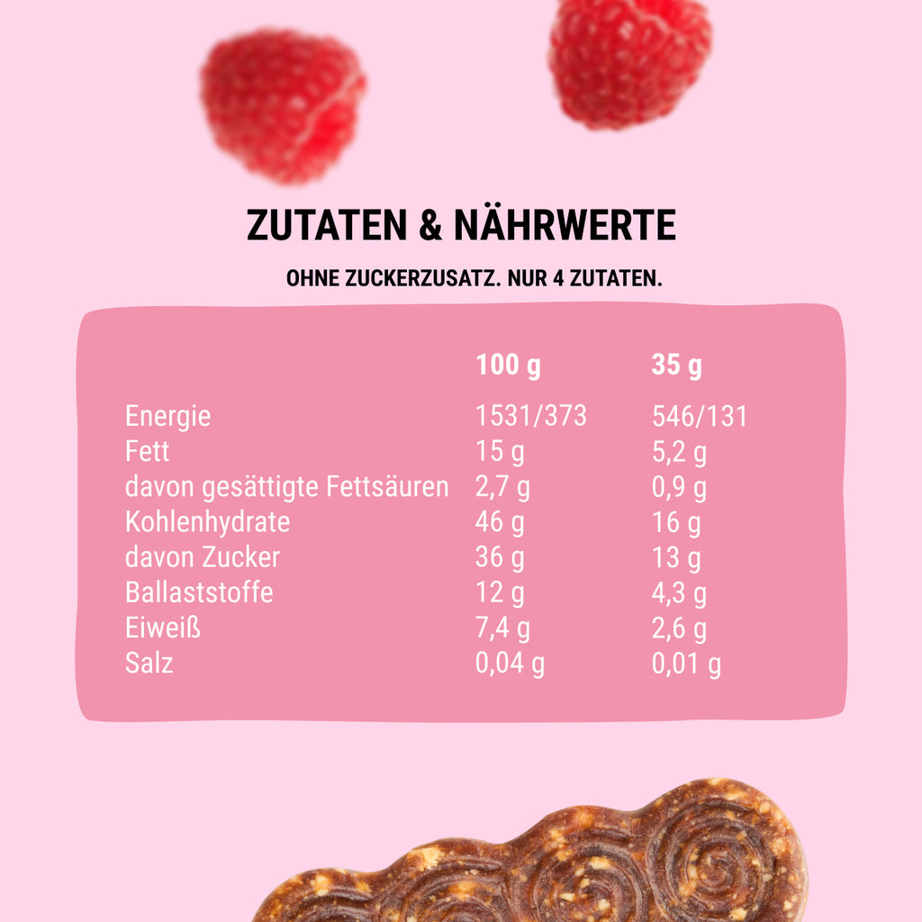 Bob Snail Fruchtriegel Apfel-Himbeere / Cashew / Quinoa-Crisps 35 g