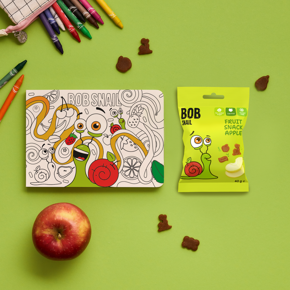 Bob Snail Fruchtsnack Apfel 40 g