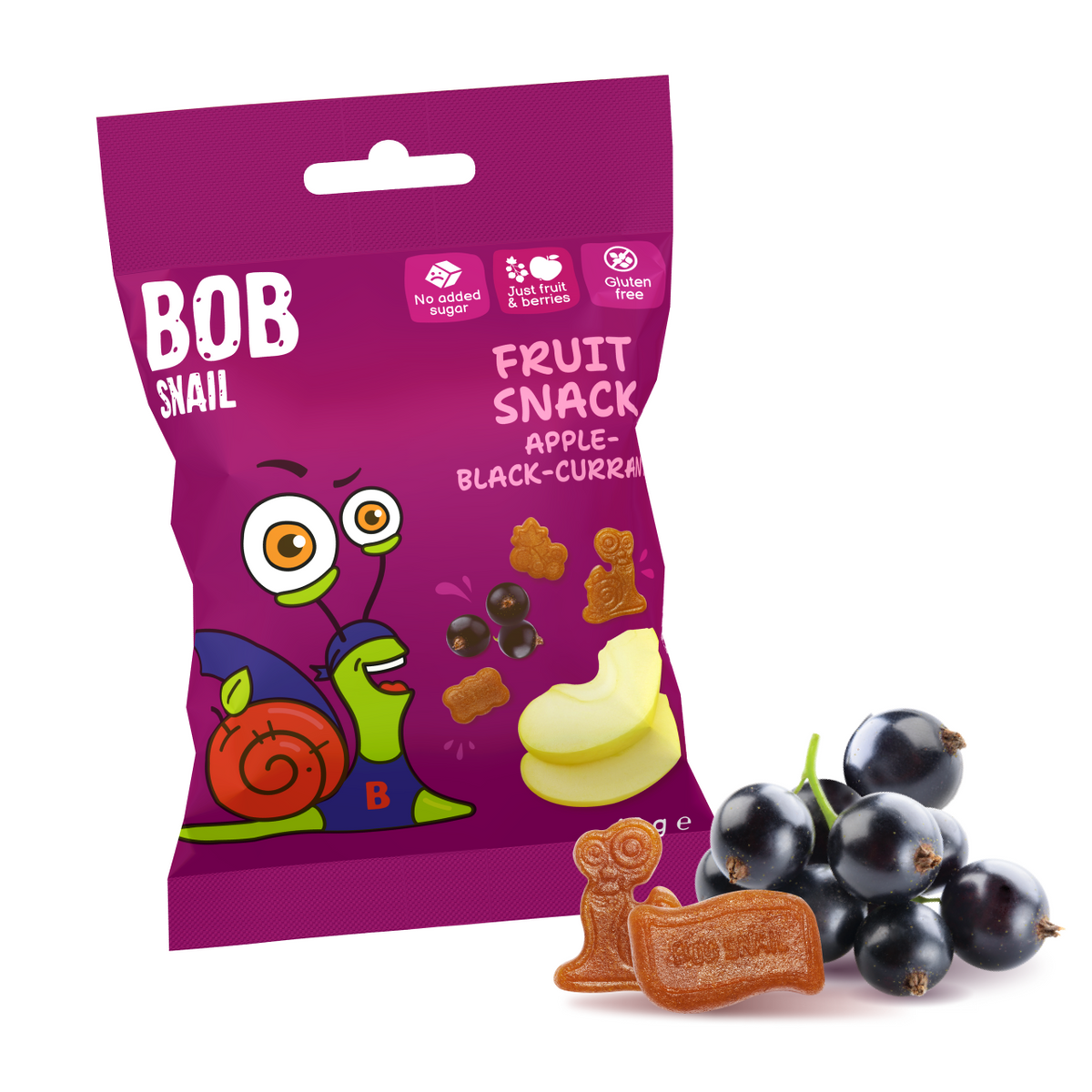 Bob Snail Fruchtsnack Apfel-Schwarze Johannisbeere 40 g