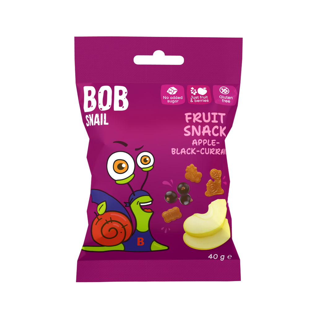 Bob Snail Fruchtsnack Apfel-Schwarze Johannisbeere 40 g