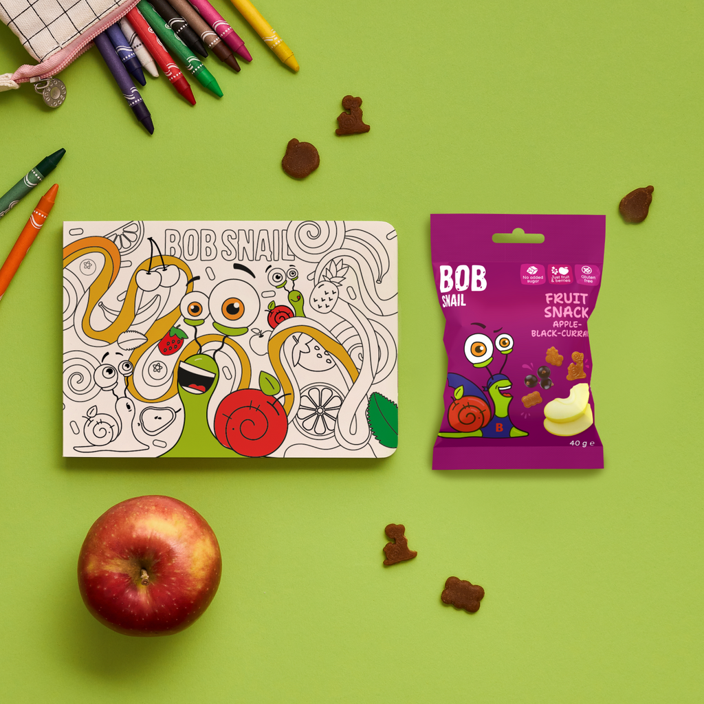 Bob Snail Fruchtsnack Apfel-Schwarze Johannisbeere 40 g