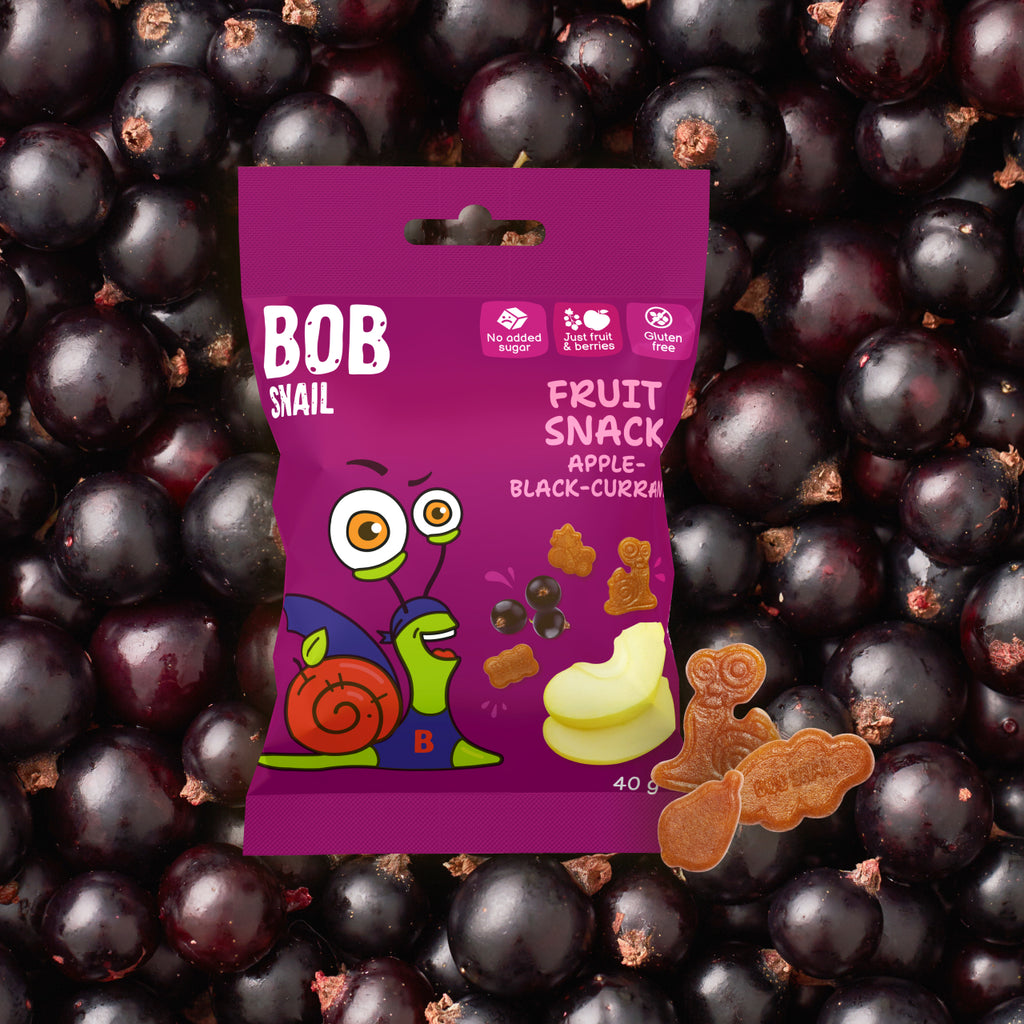 Bob Snail Fruchtsnack Apfel-Schwarze Johannisbeere 40 g