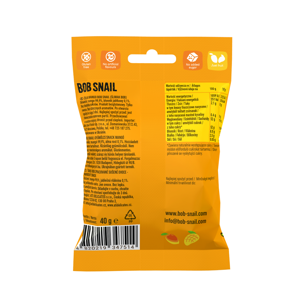 Bob Snail Fruchtsnack Mango 40 g