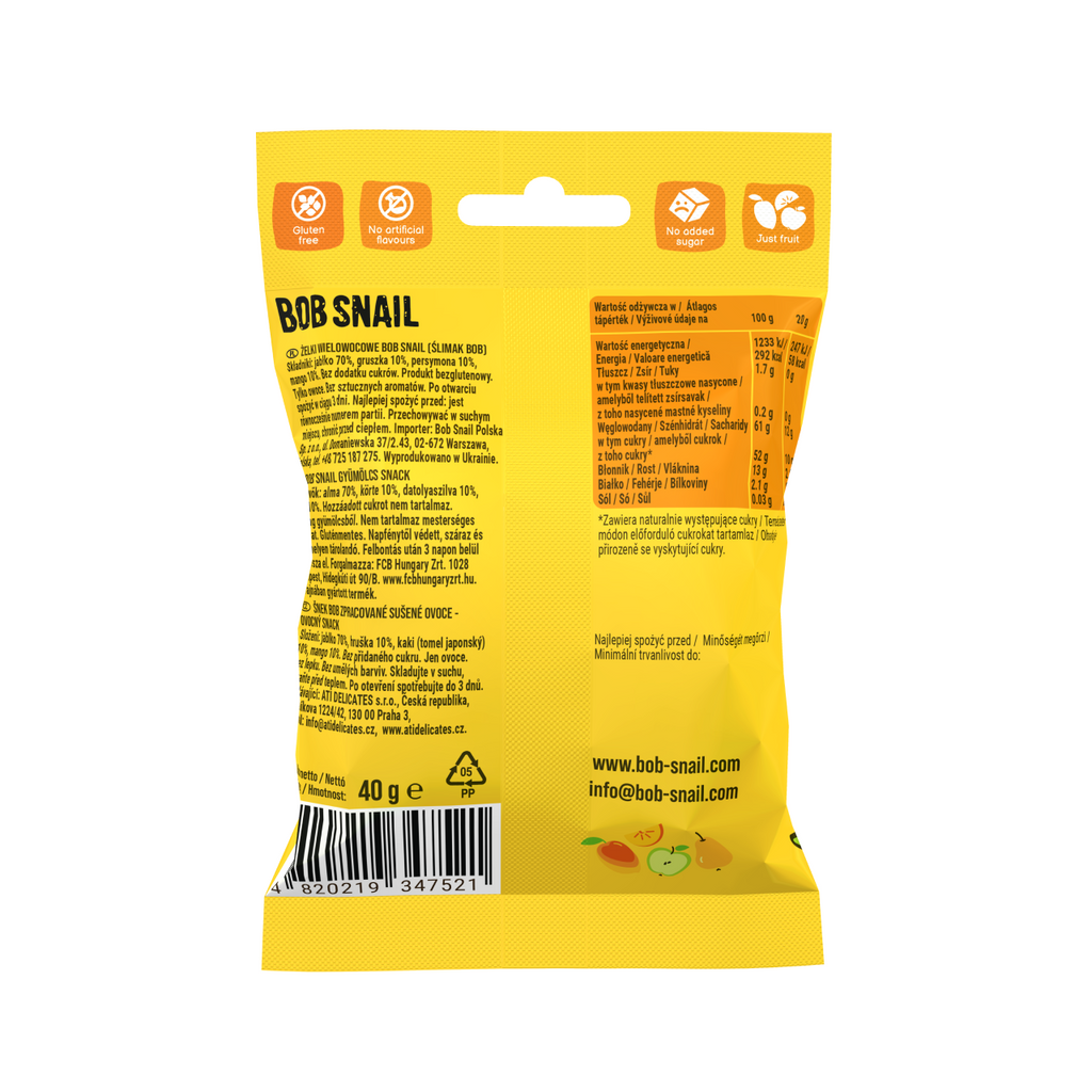 Bob Snail Fruchtsnack Multifrucht 40 g